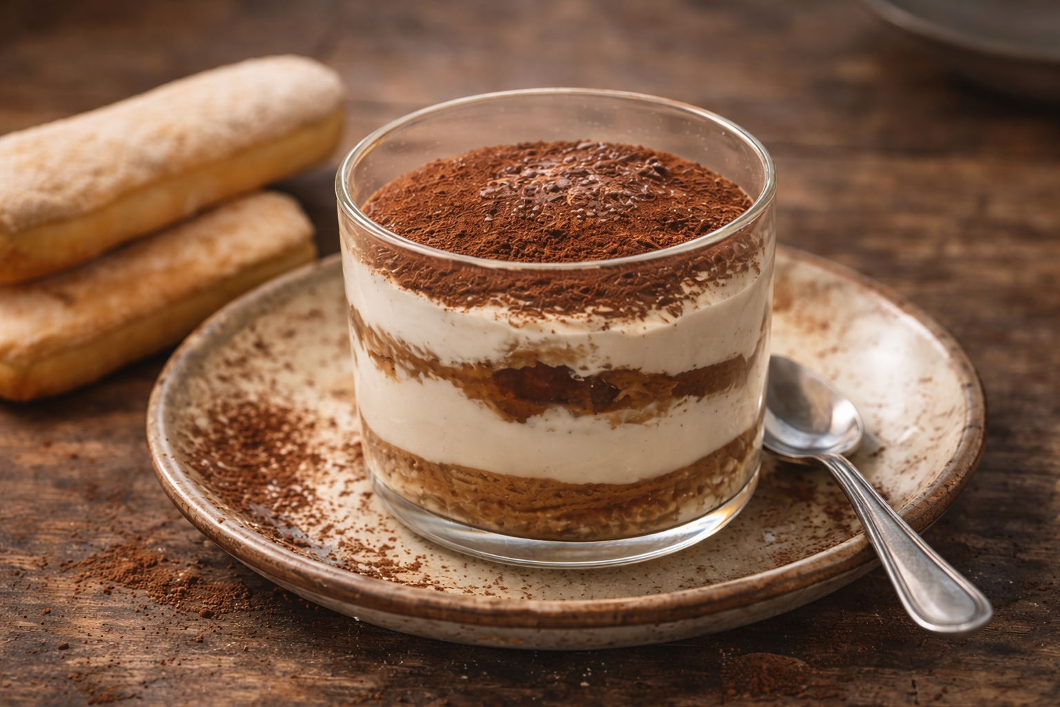 Tiramisu fait maison chez Paris-Rome pizzeria à Istres